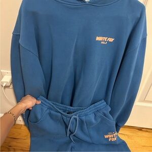 White Fox Set (Hoodie and sweatpants)